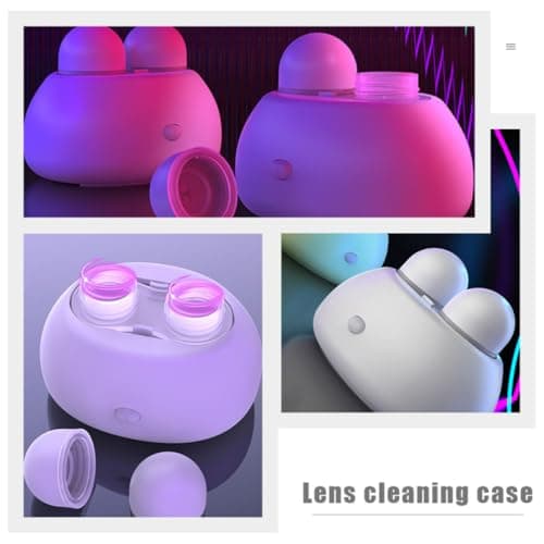 Electric Contact-Lens Cleaner Box for Travel and Vacation White ABS — view 4