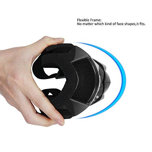 4-FQ Motorcycle Goggles Dirt Bike ATV Goggles(Black frame+Clear lens) — view 3