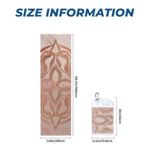 LHBWCVN Rose Gold Cooling Towel for Neck and Face 40"x12", Soft Breathable Chilly Towel, Gym Towels with Waterproof Bag & Carabiner, Cooling Rags Neck Wraps for Sports Ice Towel — view 3