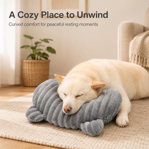 Qnbonrich U-shaped Dog Cushion Medium Dogs - Orthopaedic Cuddly Pillow Washable, Neck Support for Deep Relaxation, Toy Cushion for Dogs — view 5