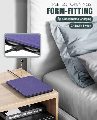 MoKo Case for 7" Kindle Paperwhite 12th Gen&Colorsoft 2024,Denim Purple — view 6