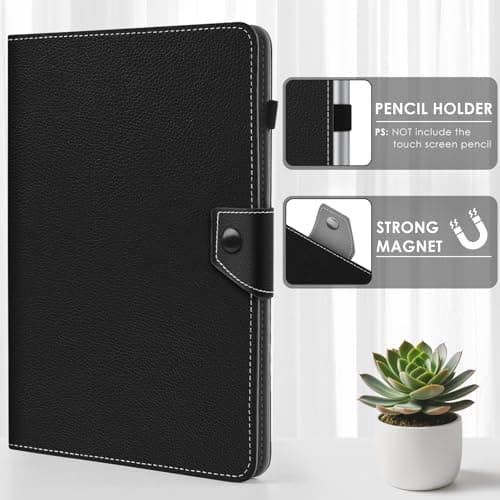 KATUMO Universal Folio Leather 12-13 inch Tablet Case, Black — view 6