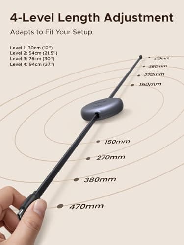UGREEN Retractable 100W USB C to USB-C Charger Cable, 1M Max, Black — view 4