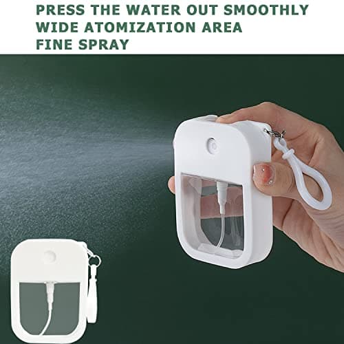 MaehSab 7 Pack Portable Spray Bottles, 38ml Refillable Cosmetic Perfume Bottle, Moisturizing Sprayer Box, Alcohol Hand Sanitizer Empty Bottle for Travelling, Reusable Holder — view 5