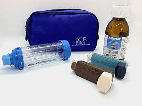 ICE Medical Inhaler Bag - Medium (Blue)