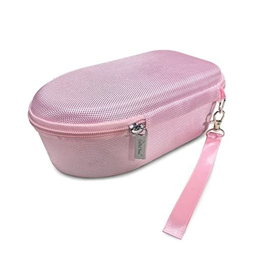 The Quilted Bear Mini Iron Case - Hardshell Case for Travel Mini Steam Irons with Soft Touch Padded Lining & Hardwearing Fabric Weave Covering (Pink) — view 4