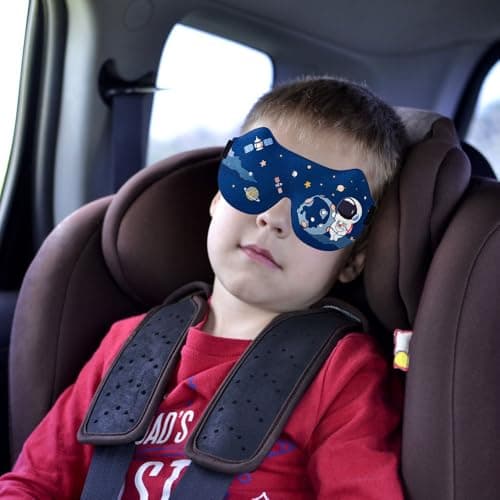 2 Pcs Kids Eye Masks for Sleeping, 3D Blackout Eye Mask for Sleeping (C) — view 4