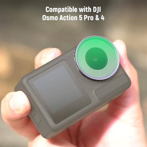 NEEWER Adjustable CPL Filter Compatible with DJI Osmo Action 5 Pro & Action 4, Screw On Circular Polarizing Lens Filter Multicoated HD Optical Glass Slim Frame Action Camera Accessories, FL-N49 — view 2