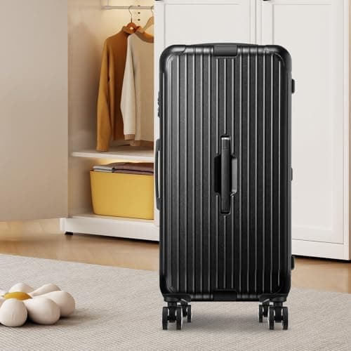 WEKAMOS Luggage Repair Wheels Kit 4 Pcs Double Row Caster Wheels with 20 Screws & Screwdriver, Easy Installation TPE for Suitcase, Travel Trolley Case Black — view 5