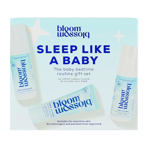 Bloom and Blossom | SLEEP LIKE A BABY Bedtime Routine Gift Set, Calming Baby Care Kit with Sleep Spray, Gentle Balm & Soothing Hair & Body Wash, Dermatologist Approved — view 2