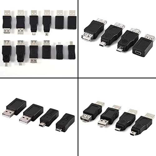 Pissente USB 2.0 Adapter Set, 12 Pack OTG Function — view 3