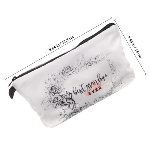 Small Polyester Zipper Toiletry Bag for Women and Grandma Travel — view 2