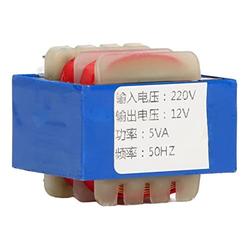 Aolidsive Isolation Transformer, Stainless Steel 5W Voltage Converter, 12V Output for Audio and Automotive Use