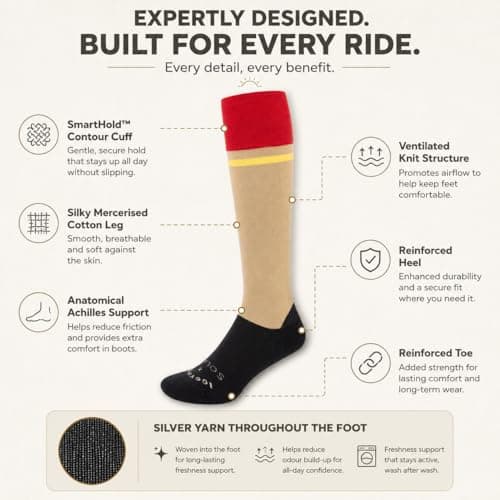 Merino Wool Socks for Women infused with Silver Yarn, Natural Antimicrobial & Odour-Resistant | Ideal for riding, walking, everyday wear or urban fashion | Breathable Knee High Socks Womens 8-11 — view 4