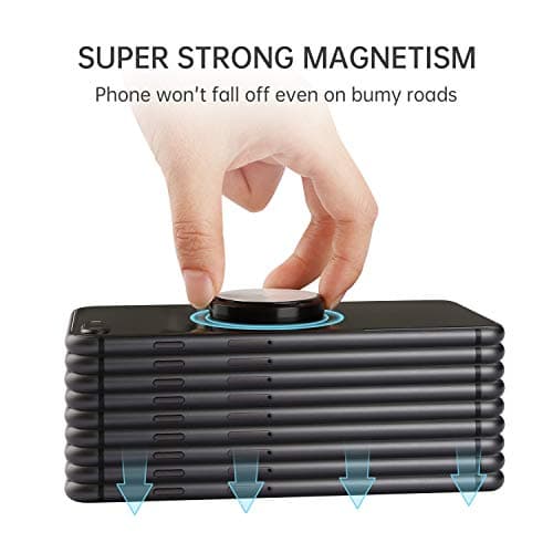 MENNYO Magnetic Phone Holder, 2 Pack Car Magnet Mount with Metal Plate Stick on Dashboard | Wall Magnet Sticker for iPhone 11/X/Xs/Xs Max/8 Samsung Galaxy S10/S9/S8/Note Huawei & Other Mobile Phones — view 4
