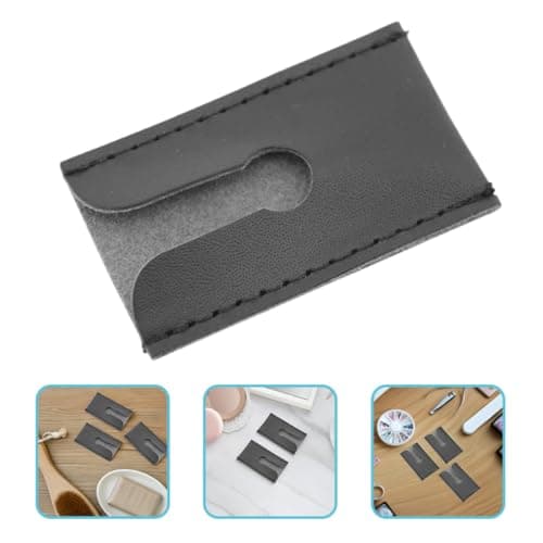LIGIGWASH Safety Razor Case for Men’s Grooming and Travel Accessories 6pcs Pu Leather Travel Cover with Enhanced Protection Lightweight Compact Design for Double Edge Razor Head — view 6