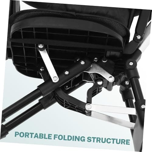 Baby Stroller Lightweight Foldable for Airplane Travel Black — view 3