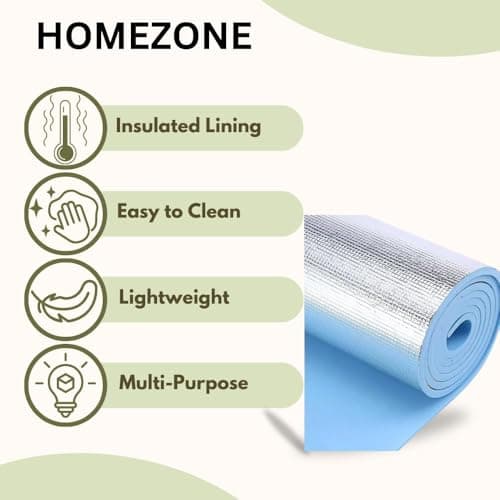 Garden Mile EVA Camping Roll Mat with Foil – Blue Insulated Sleeping Mat, Lightweight Waterproof Non Slip Foam Camping Mattress for Tent, Festival, Yoga & Outdoor Use — view 4