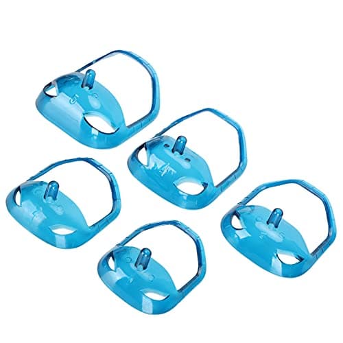 Jiawu Goatee Beard Shaper Template, 5Pcs Transparent Blue — view 3