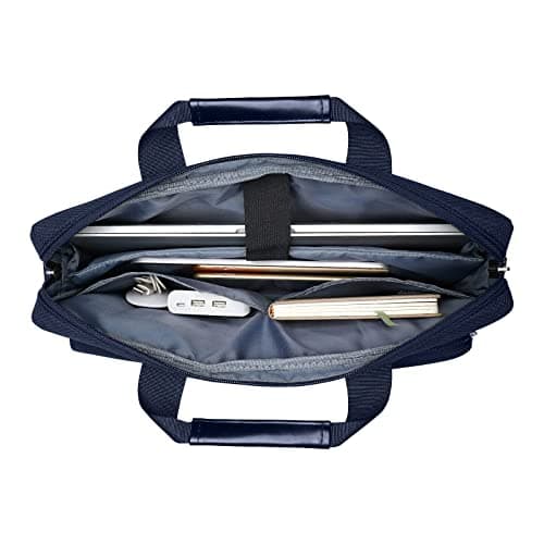 MOSISO Laptop Shoulder Bag 16 inch, 15.6 inch Laptop Case, Navy Blue — view 5