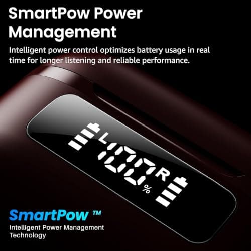 TOZO NC9 Hybrid Active Noise Cancelling Wireless Earbuds, 60H, LED Display — view 5