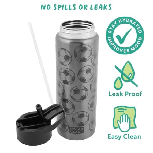 Polar Gear Hydra Lite 750ml Stainless Steel Water Bottle + Push Button Cap — view 6