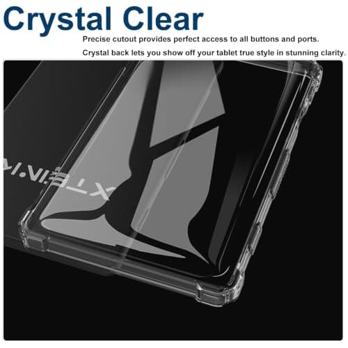 KZIOACSH Case for Xteink X4 eReader 4.3 Inch, Ultra Slim Reinforced Corners Shockproof Drop Protection Flexible Soft TPU Skin Bumper Cover,Transparent — view 5