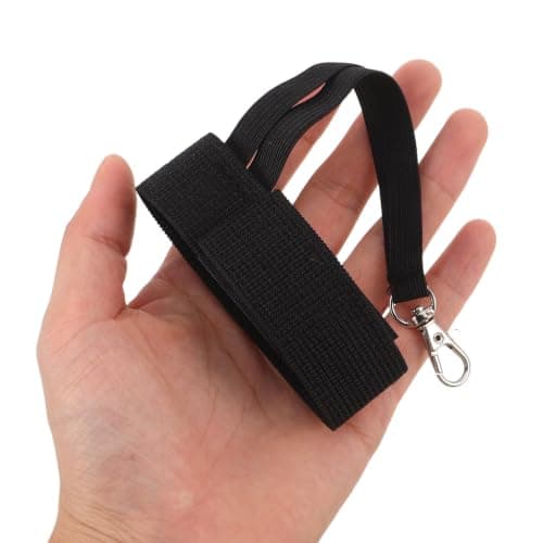 2 Pairs Anti-lost Ski Glove Wrist Straps with Buckle, Elastic Black — view 4