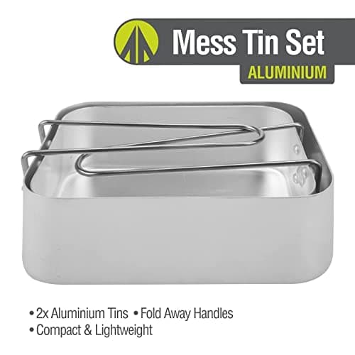 Summit Set of 2 Nesting Aluminium Mess Tins for Camping & Cooking — view 3