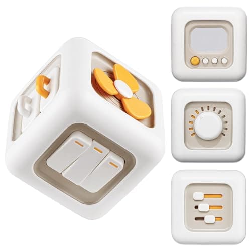 lerrbo Busy Cube Sensory Toy for Babies 6M+, 1PCS