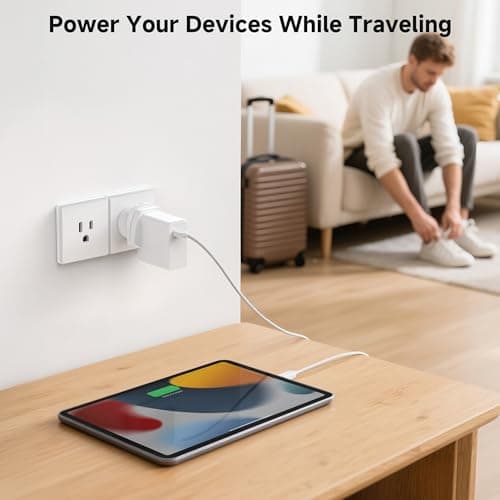 Cable Matters UK to US Plug Adapter, Grounded Type G to Type B — view 3