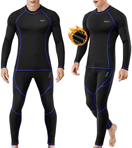Thermal Underwear Mens Set Mens Thermals Top Bottoms Long Johns Long Sleeve — view 2