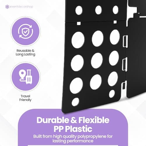 Event Decor Shop T-Shirt Folding Board, Durable Clothes Folder, Black — view 4