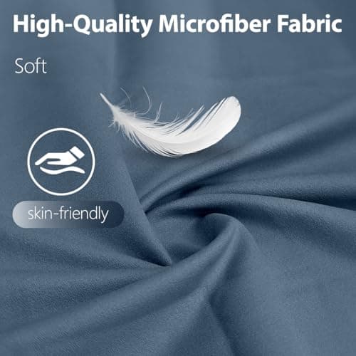 Sevenpers Microfibre Towel Gym towel Quick Dry Navyblue 40x80cm — view 3