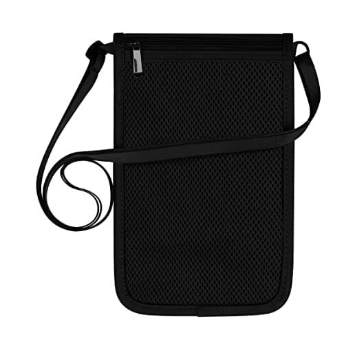 ARVOK Travel Wallet Neck Wallet with RFID Blocking Protected Passport Holder Pouch with Adjustable Neck Strap for Men Women, Keep Cash, Credit Cards and Travel Documents Safe — view 6