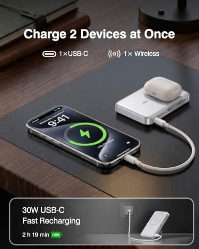 Qi2.2 25W Wireless Power Bank 10000mAh, Magnetic Charger for MagSafe — view 5