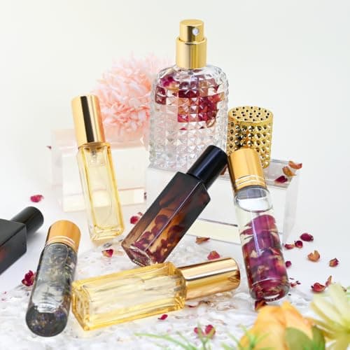 Perfume Making Kit, Vezerd DIY Roll On Perfume Making Kits for Women, Portable Pocket Solid Balm with Travel Size Bottle, Make Your Own Fragrance Blam Gifts for Girls Girlfriend — view 4