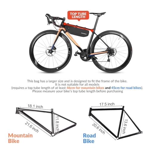 ROCKBROS Bike Frame Bag Waterproof Bicycle Triangle Frame Pack — view 6