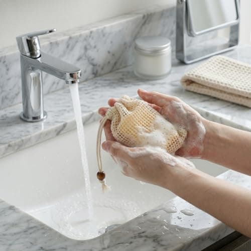 6 Pcs Soap Bag for Shower, Sisal Soap Bag — view 6