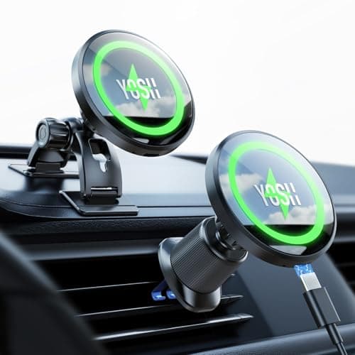 YOSH for Magsafe Car Mount Charger Magnetic Phone Holder Wreless Charger