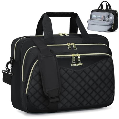 RAINSMORE Laptop Bags for Women 15.6 Inch Briefcase Messenger Bag