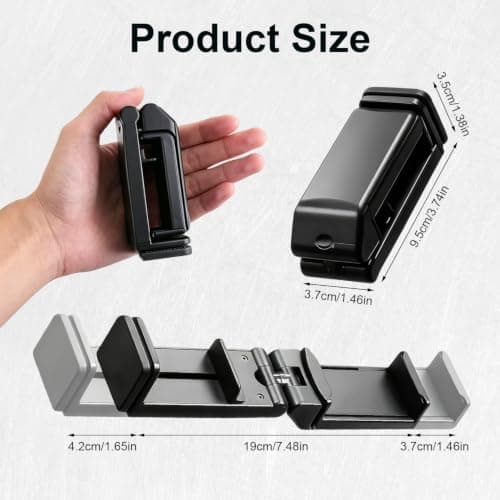 Civori Airplane Phone Holder,360°Rotation Non-Slip Portable Foldable Cell Phone Mount,Hands Free Travel Essentials,Compatible With 4.7-6.9 Inch iPhone & Android Smartphones — view 4