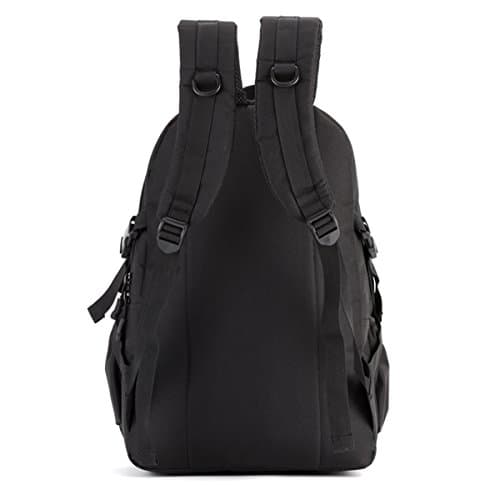 YuanWen Hiking Backpack 40L Casual Backpack Military Tactical Rucksack Waterproof Assault Pack School Bag for Men Women Camping Laptop Backpack Trekking Backpack Black — view 3