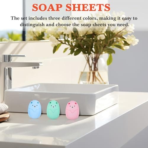 3 Pcs Travel Paper Soap Sheets Back to School Decorations for Hiking — view 5