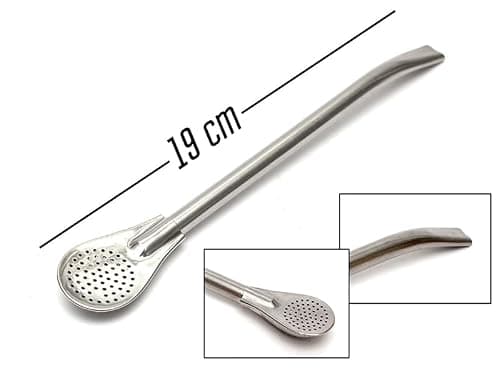 Mate Green Yerba Mate Tea Set ● Ceramic Mate Mug 350 ml ● Stainless Steel Drinking Straw Bombilla 19 cm ● Handmade Ceramic Calabash ● Mate Tea Ceramic Cup ● Cork Pad — view 4