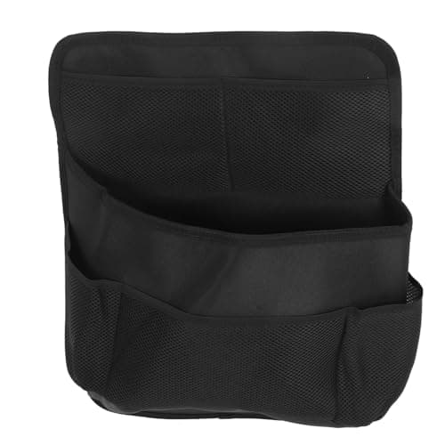Xiuganpo PU Leather Backseat Car Organizer with 14 Pockets, Hanging Seat Storage for SUV Truck, Heavy Duty Oxford Cloth Car Organizer for Kids, Multifunctional Road Trip Essentials, Tool
