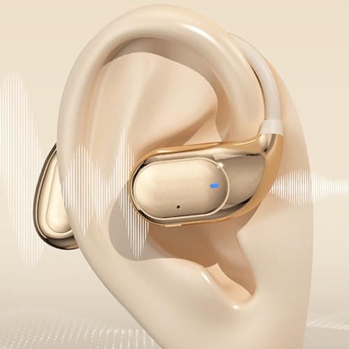 Over the Ear Earbuds, Sports Wireless Ear Buds, Lightweight Secure Fit, Travel Headphones, Ideal for Motorcycle Rides, Gym Workouts, Airplane Trips, Cycling Adventures, Multicoloured — view 6