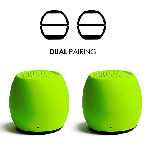 Boompods Zero Mini Bluetooth Speaker - Small Portable Speakers, Lime Green — view 3