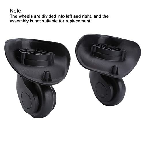 2 Pair Suitcase Replacement Wheels, Universal Luggage Swivel Casters with Double Roller Bearings, Wear Resistant PVC Travel Case Repair Kit for Bags Trolley Suitcases — view 5