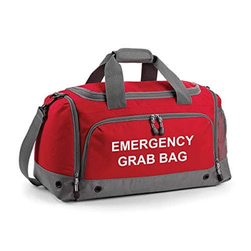 Emergency Grab Bag Printed Home Evacuation & Car Winter Safety Kit Holdall Bag